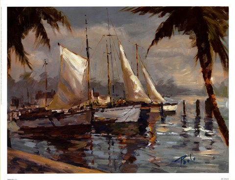 Framed Tropical Sail Print