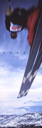 Framed Soar-Skier Print