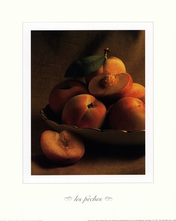 Framed Still Life with Peaches Print