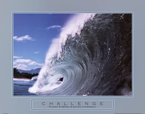 Framed Challenge - Wave Print