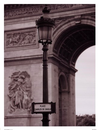 Framed L&#39;Arc De Triomphe Print