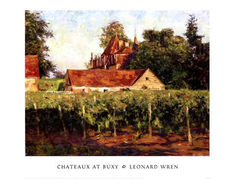 Framed Chateux at Buxy Print