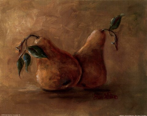 Framed Vineyard Blessings-Bosc Pears Print