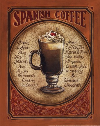 Framed Spanish Coffee - Mini Print