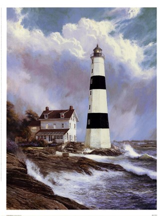 Framed Coastal Beacon Print