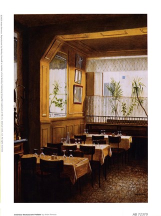 Framed Interieur Restaurant Polidor Print