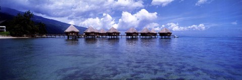Framed Tahitian Lagoon Print