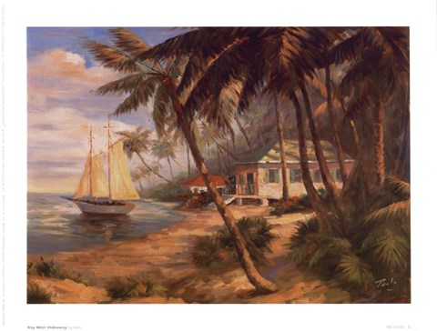 Framed Key West Hideaway Print