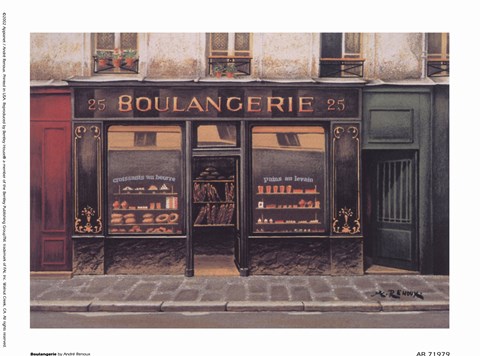 Framed Boulangerie Print