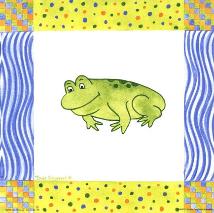 Framed Freddie Frog Print