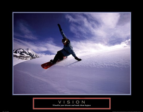 Framed Vision - Snowboarder Print
