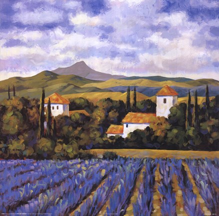 Framed Lavender In Provence Print