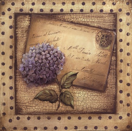 Framed Paris Hydrangea Print