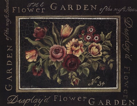 Framed Flower Garden No 34 Print