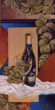 Framed White Wine Print