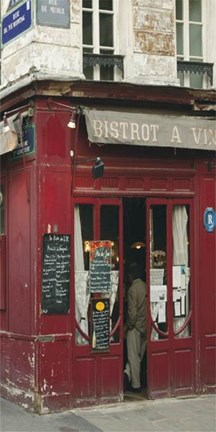 Framed Bistrot A Vin Print