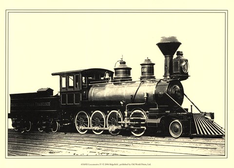 Framed Locomotive IV Print