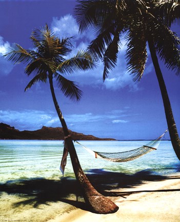 Framed Beach Hammock Print