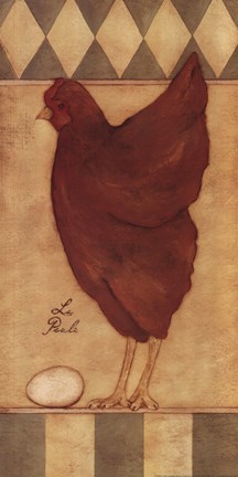 Framed La Poule Print