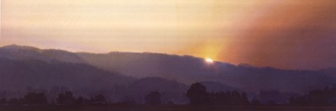 Framed Smokey Sunset Print