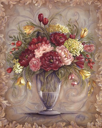 Framed Elegant Centerpiece II Print