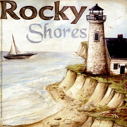 Framed Rocky Shores Print
