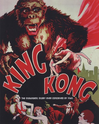 Framed King Kong - Strangest Story Print
