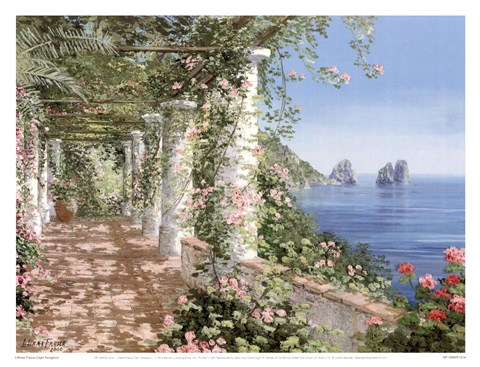 Framed Capri &#39;I Faraglioni Print