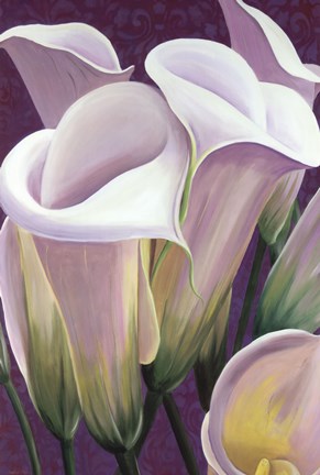 Framed Purple Lillies Print