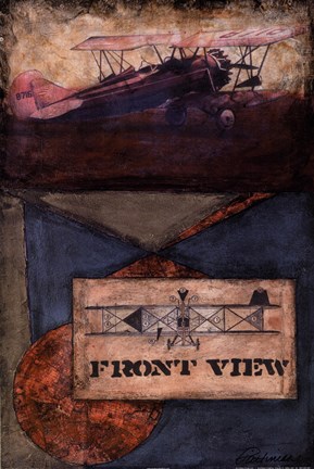 Framed Antique Plane - Front Print