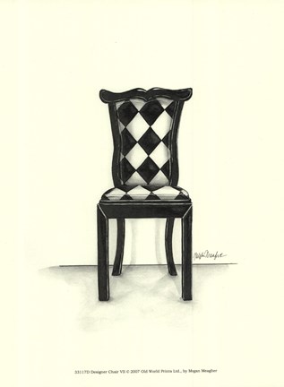 Framed Designer Chair VII Print