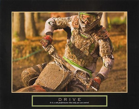 Framed Drive – Motorcross Print