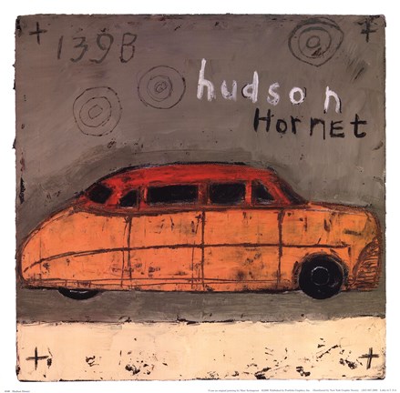 Framed Hudson Hornet Print