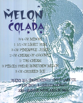 Framed Melon Colada Print