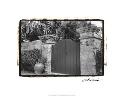 Framed Old Bermuda Gate I Print