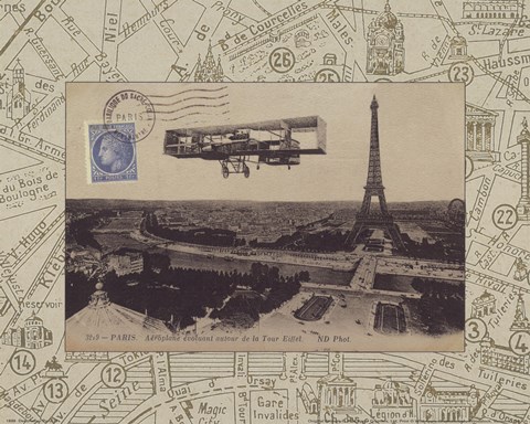 Framed Destination Paris III Print