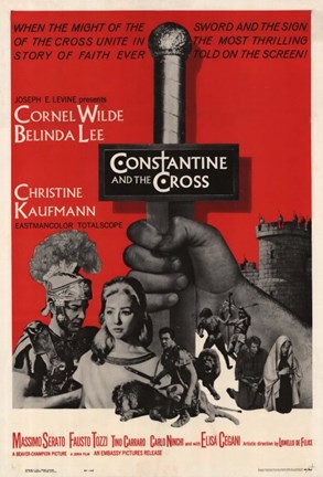 Framed Constantine and the Cross Print
