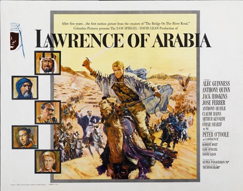 Framed Lawrence of Arabia Cast Horizontal Print