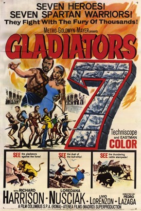 Framed Gladiators 7 Print