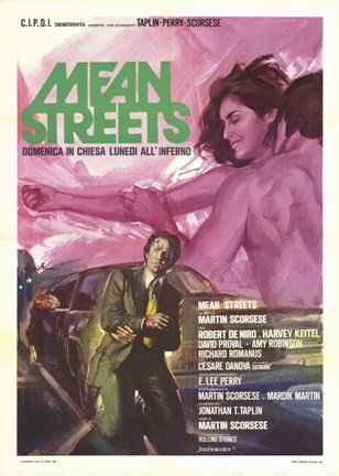 Framed Mean Streets Robert DeNiro Print