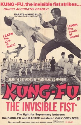 Framed Kung Fu: The Invisible Fist Print