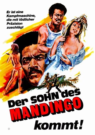 Framed Mandingo Movie German Print
