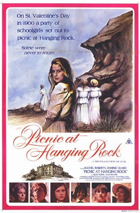 Framed Picnic at Hanging Rock - framed red Print