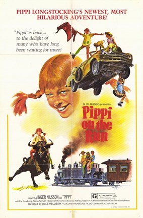 Framed Pippi on The Run Print