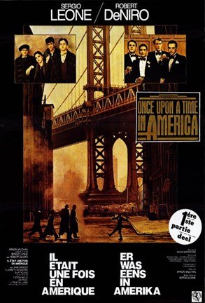 Framed Once Upon a Time in America Leone &amp; DeNiro Print