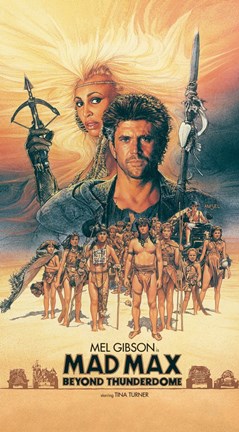 Framed Mad Max Beyond Thunderdome Vertical Print