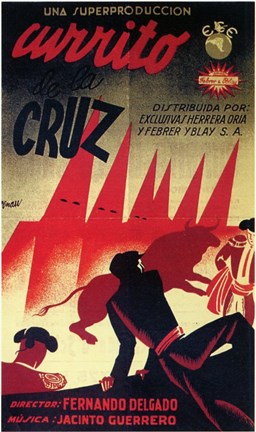 Framed Currito de la Cruz Film Spanish Print