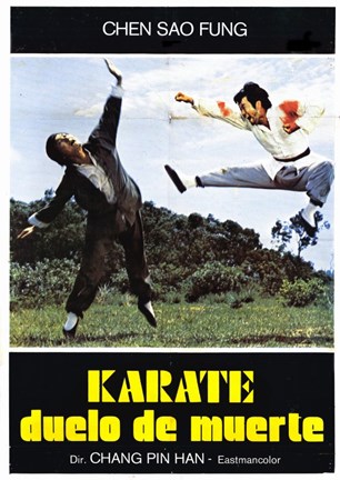 Framed Karate Death Duel Print