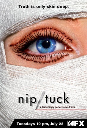 Framed Nip/Tuck - truth is only skin deep Print