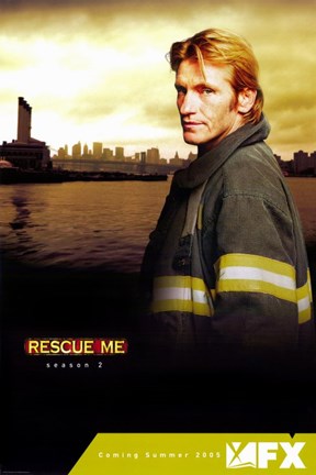 Framed Rescue Me (TV) Sepia Colored Print